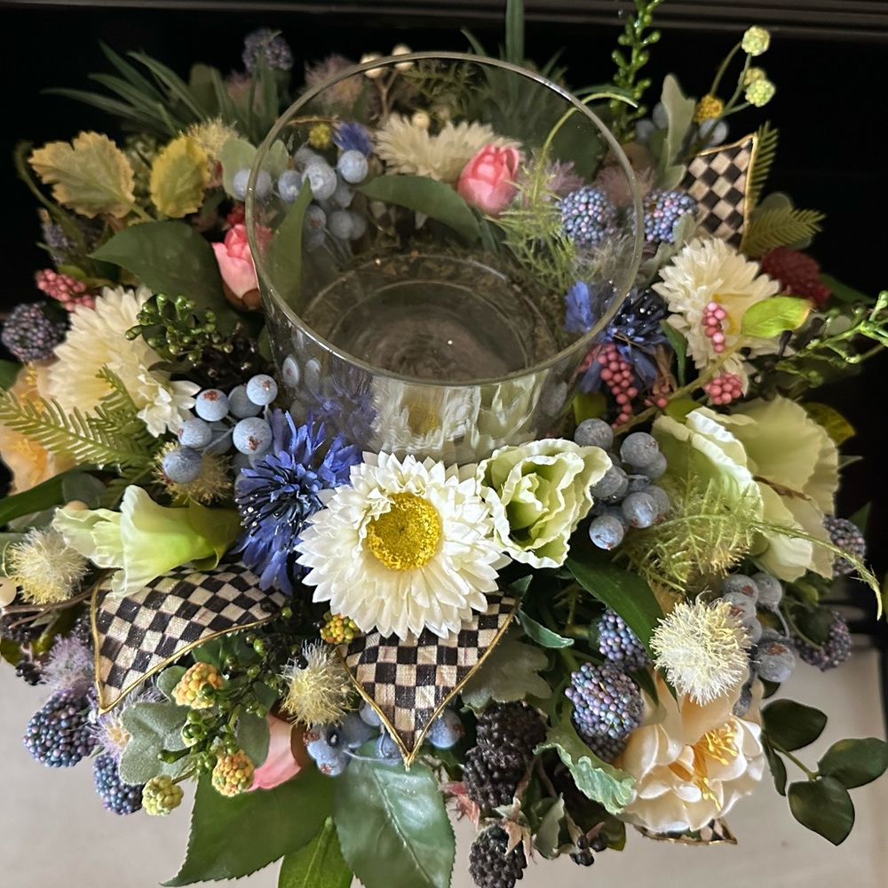 Spring centerpiece/candle holder